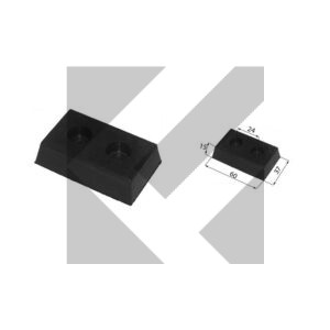 PARACOLPI GOMMA 60X37X15 MM
