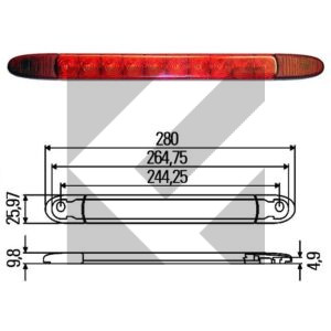 TERZA LUCE STOP LED 24V