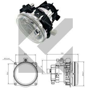 PROIETTORE ABB.C/POS. DX/SX 24V