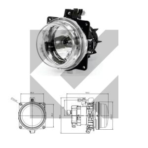 PROIETTORE ABB.C/POSIZIONE S/LAMP.H1/70W