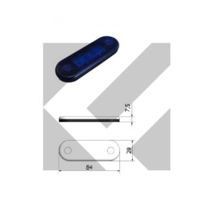 MICRO PLAFONIERA LED BLU 12/24V