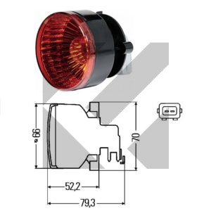 FANALE RETRONEBBIA 24V