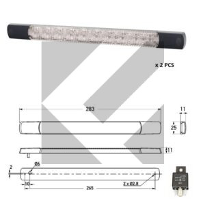 KIT (2PZ) CEM LUCI DIURNE/DRL 24V