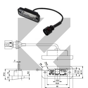 FANALE TARGA LED 9/32V