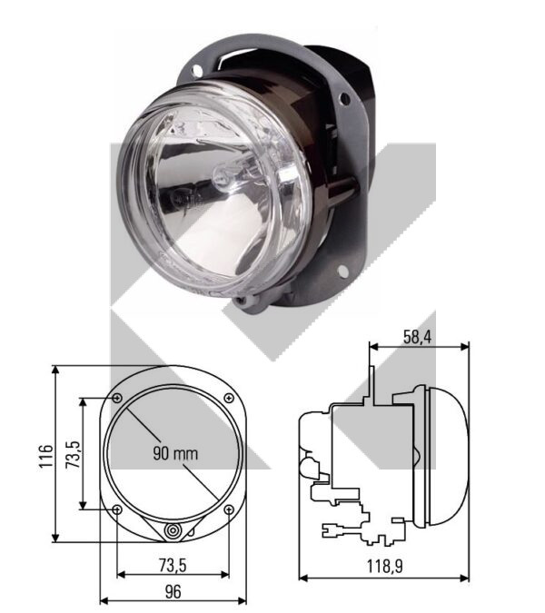 FENDINEBBIA H15 DX/SX12V