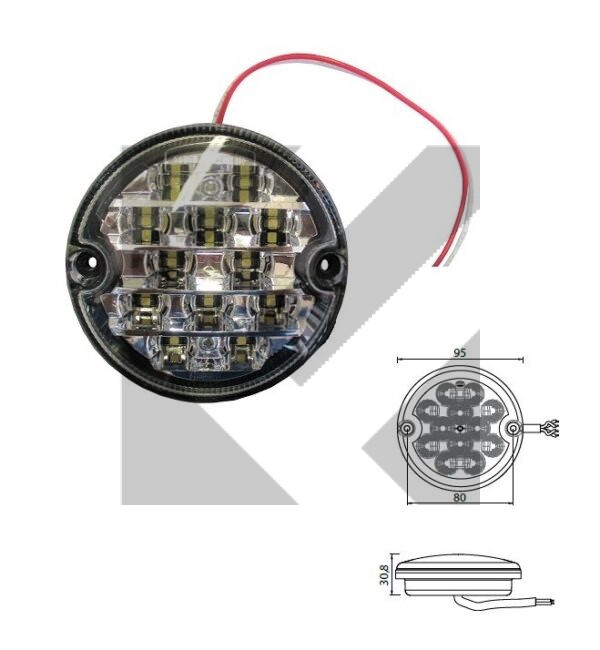 FANALE POST.LED D.95 RETROMARCIA S/SPINA
