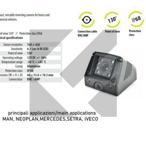 TELECAMERA 12V IP68 130