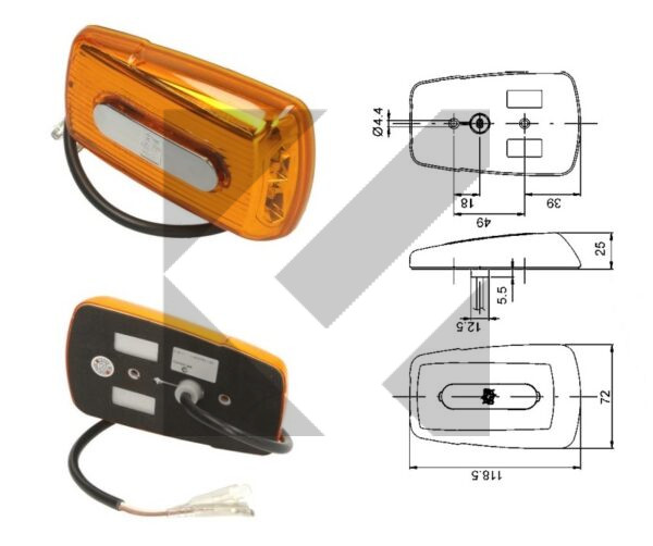 INDICATORE DIREZ.S/SPINA DX/SX LED 9-32V