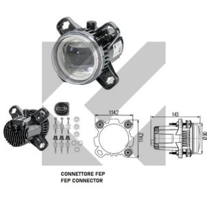 PROIETTORE ANABB.LED FEP 12/24V