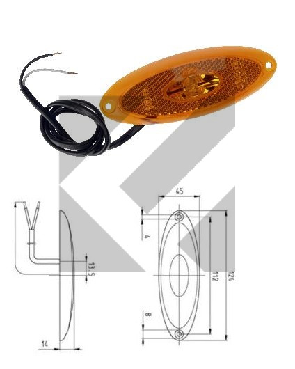 Fanale luce side - Marker ingombro laterale a led per camper