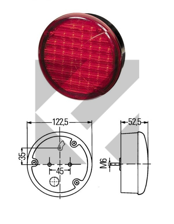 FANALE POST.LED STOP/POSIZ.24V