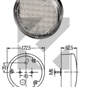 FANALE POST.LED DX RETROMARCIA 24V