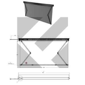 TENDA PARABREZZA 24V 1009X520 MM