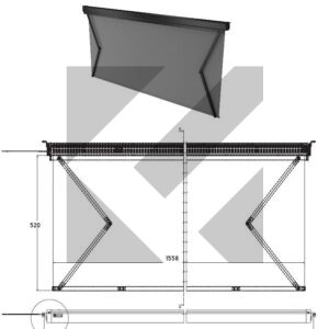 TENDA PARABREZZA 24V 1558X520MM