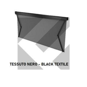 TENDA PARABREZZA 24V 1186X934MM NERO