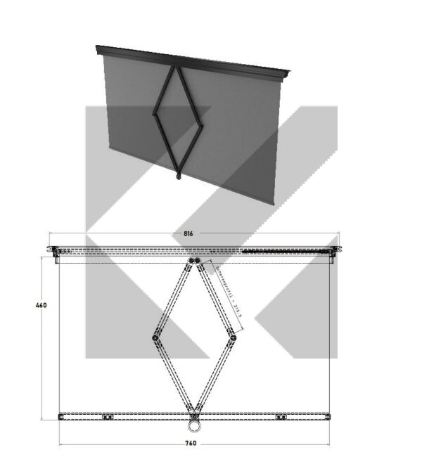 TENDA MANUALE 460X760 MM