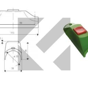 PULSANTE STOP VERDE/ROSSO D.35
