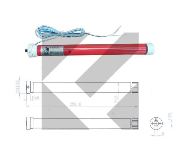 MOTORE TENDA 12V S.BROS