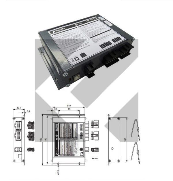 CENTRALINA PORTE 24V
