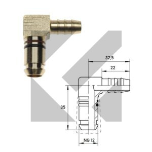RACCORDO 90  NG12X1
