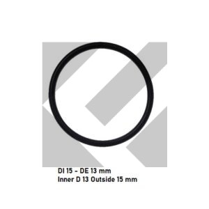 O-RING NBR DI 13 DE 15 MM