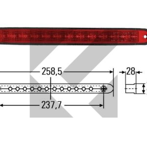 FANALE LED  STOP SUPPLEMENTARE 12V