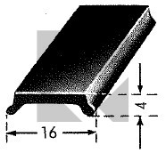 PROFILO PLASTICA NERO