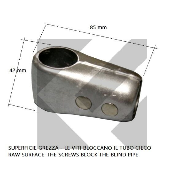 RACCORDO T ALLUMINIO D.30/30/30 GREZZO