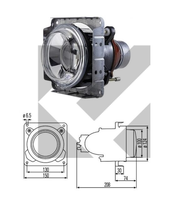 PROIETTORE ANABB.24V DX/SX H1