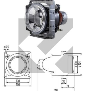 PROIETTORE ABBAGLIANTE DX/SX H1 24V