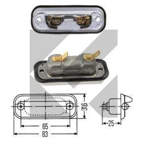 FANALE TARGA 12/24V