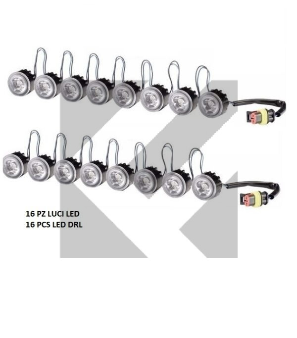 KIT LUCI LED DIURNE 12/24V