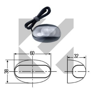 LUCE INGOMBRO ANT.LED 12/24V