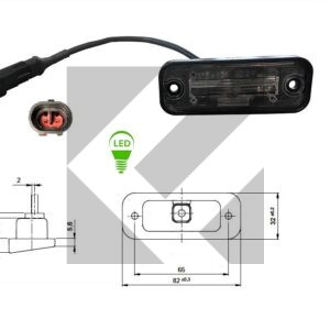 FANALE TARGA LED 9-32V