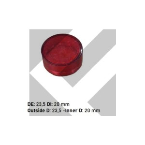 LENTE ROSSA RICAMBIO PULSANTE