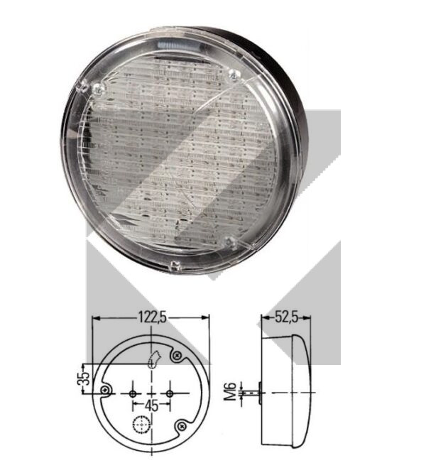 FANALE POST.SX LED 24V STOP/DIREZIONE