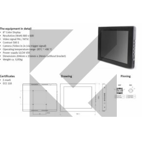 MONITOR LCD 8''