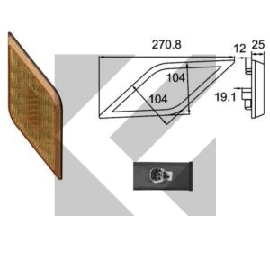 FANALE POST.LED 12/24V DIREZIONE DX