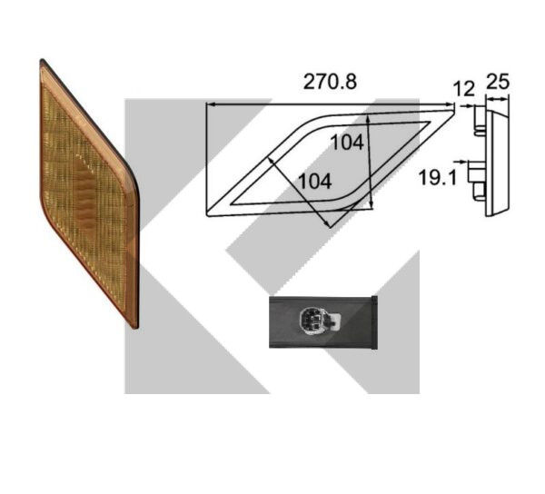 FANALE POST.LED 12/24V DIREZIONE DX