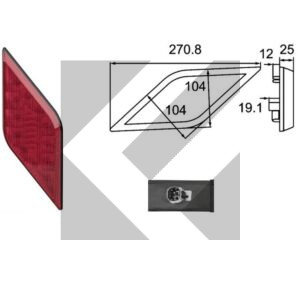 FANALE POST.12/24V LED STOP/POSIZ.DX