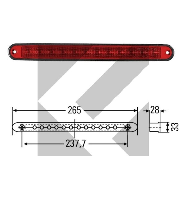 TERZA LUCE STOP LED 24V