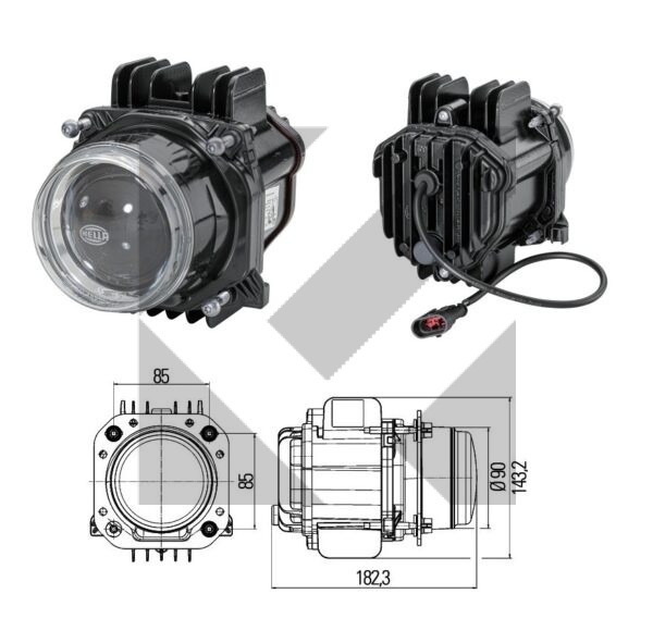 PROIETTORE LED DX/SX 12/24V