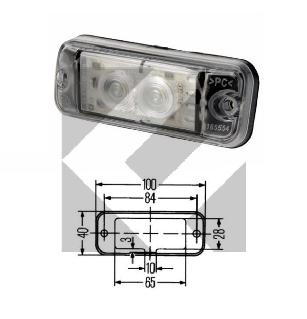 LUCE INGOMBRO ANTERIORE LED 24V