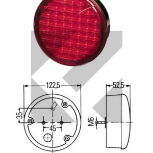 FANALE POST.LED RETRONEBBIA 24V