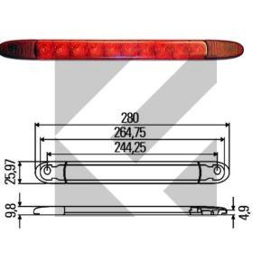 FANALE STOP LED 12V SUPPLEMENTARE