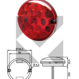 FANALE LED 12/24V STOP/POSIZIONE