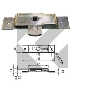 TAVELLINO 125X28 ZINCATO