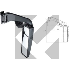 RETROVISORE DX 24V C/SPEC.SUPP.