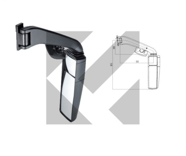 RETROVISORE DX 24V C/SPEC.SUPP.