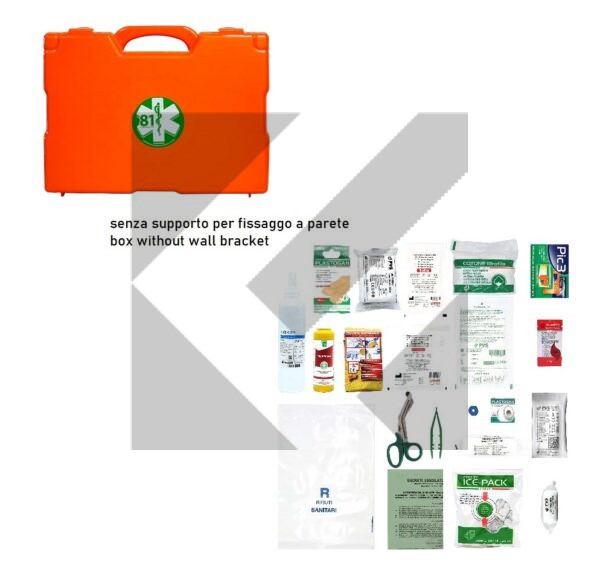 BOX PRONTO SOCCORSO DM.388 ALL.1 S/STAFFA